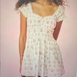 Love Shack Fancy Siona Rose Floral Dress Size Med Sold Out On-Line $295 Retail